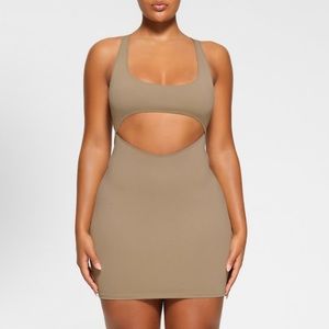 SKIMS RECYCLED SWIM CUT OUT CUT OUT TANK DRESS